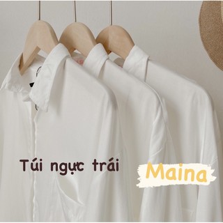 Áo sơ mi trắng lụa hàn ulzzang (ảnh thật/sẵn)