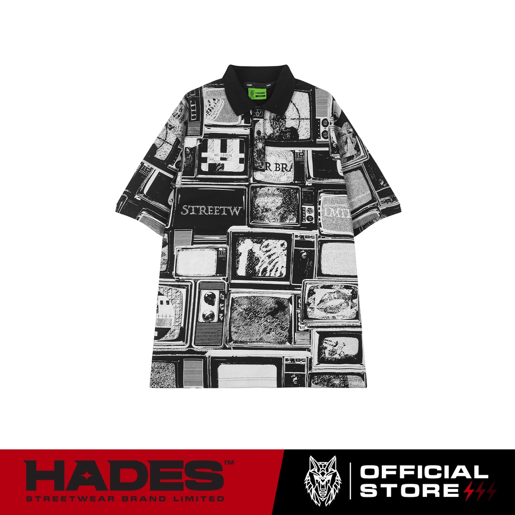 Áo Polo Tay Lỡ Unisex MONITOR Thun Cá Sấu - HADES Brand Chính Hãng