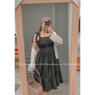 ĐẦM MAXI HAI DÂY [ TNT SHOP BIGSIZE 60kg 90kg ]