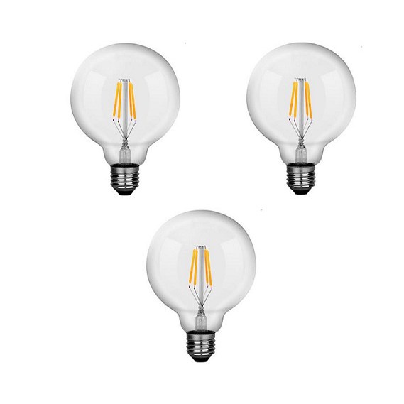 Bộ 3 bóng đèn Led Edison G95 8W đui E27.
