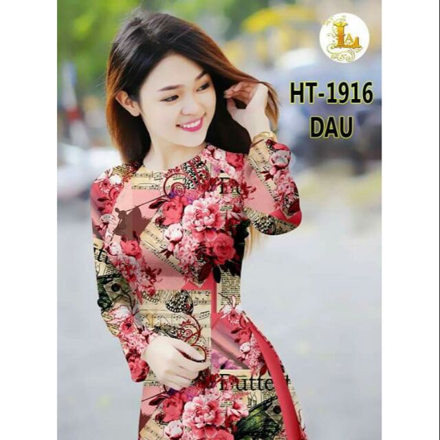 Vải áo dài hoa họa tiết
