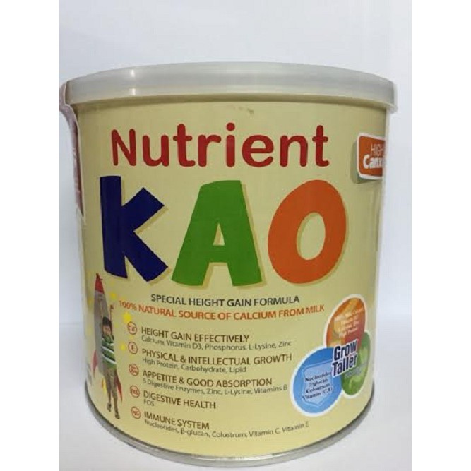 Nutrient KAO 700 gr : sữa tăng chiều cao cho trẻ 1 – 6 tuổi