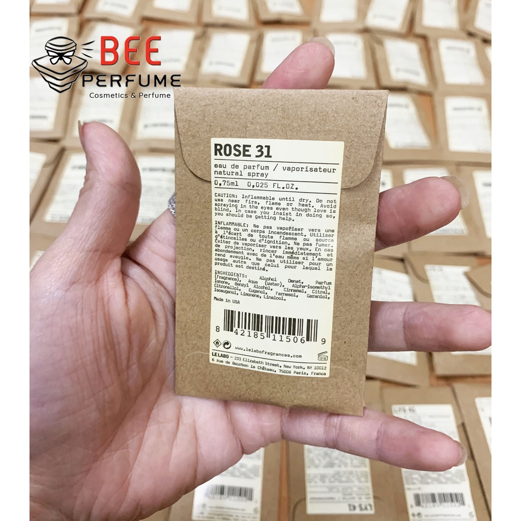 Vial/Mẫu thử nước hoa Le Labo/LeLabo A13, S33, N29, L41, B22, R31 0.75ML cực thơm, hàng hiếm chính hãng săn SALE giá tốt
