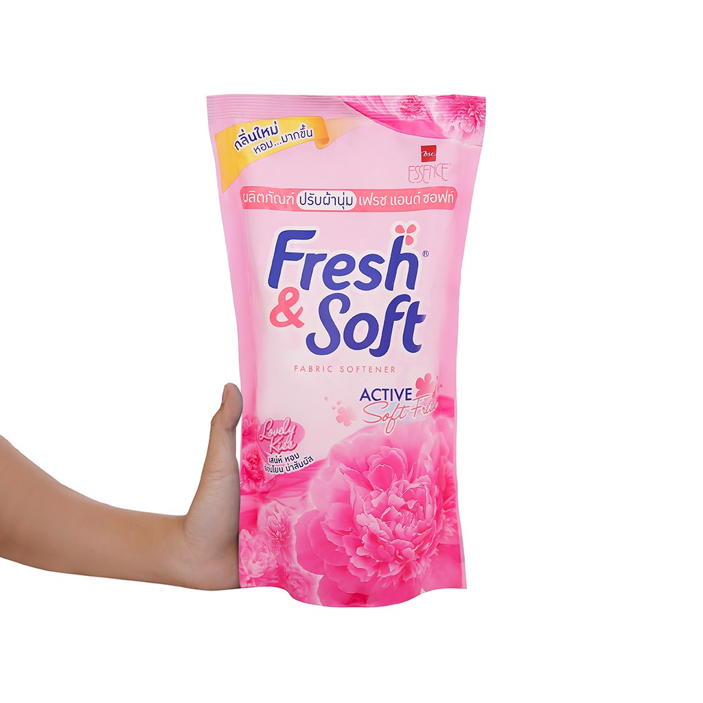 Combo 3 Gói Nước Xả Vải Fresh Soft Thái Lan ( Hồng 600ml )