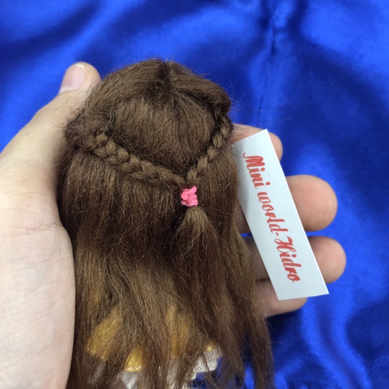 Wig cho búp bê BJD 1/12, 1/8, 1/6 Ming, Mong, Meng, tóc giả cho búp bê, wig len, chính hãng