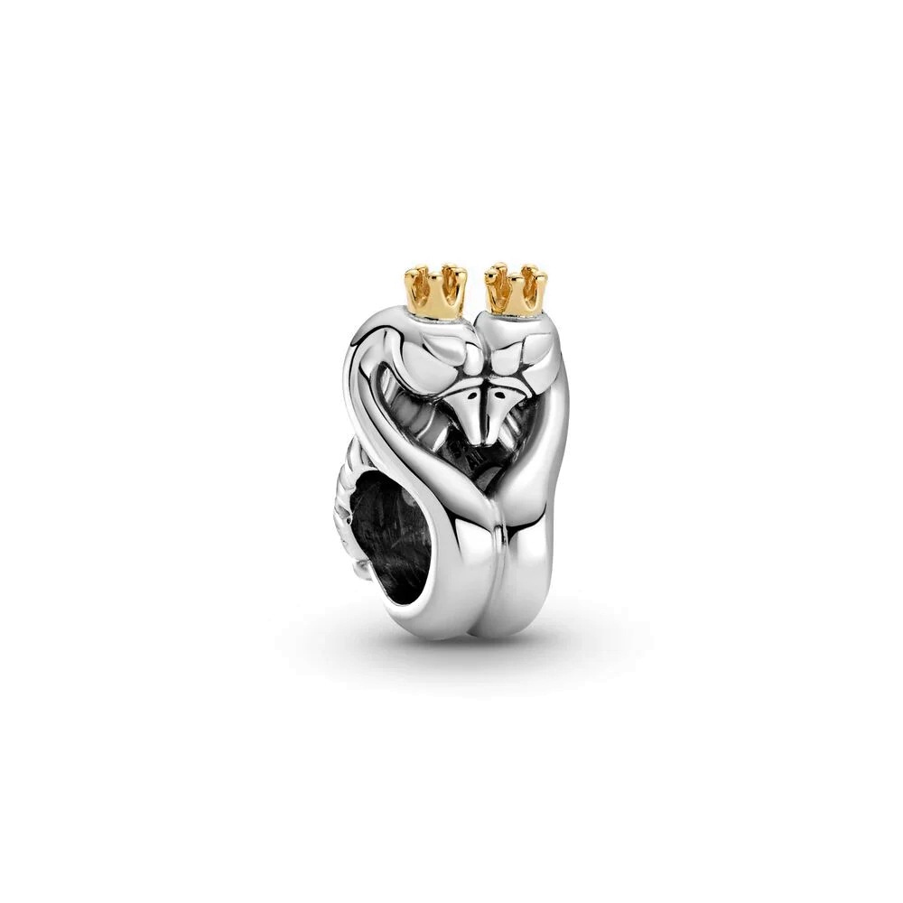 PANDORA Charms Vòng Tay Mạ Bạc 925 Hình Vương Miện