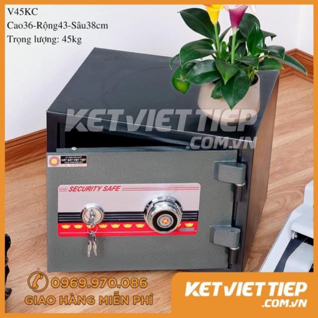 Két Sắt Việt Tiệp Khóa Cơ ✅ FREESHIP ✅ Két Sắt Mini Việt Tiệp An Toàn Chống Cháy V415KC