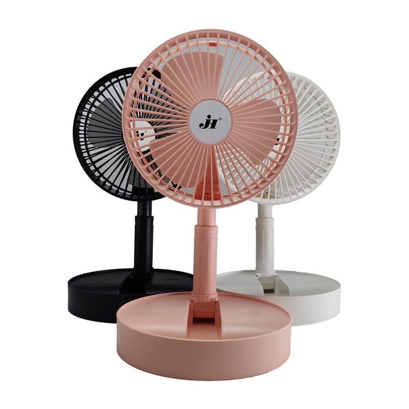 QUẠT SẠC TÍCH ĐIỆN GẤP GỌN TRÒN Folding Fan Jh- 2028 | BigBuy360 - bigbuy360.vn