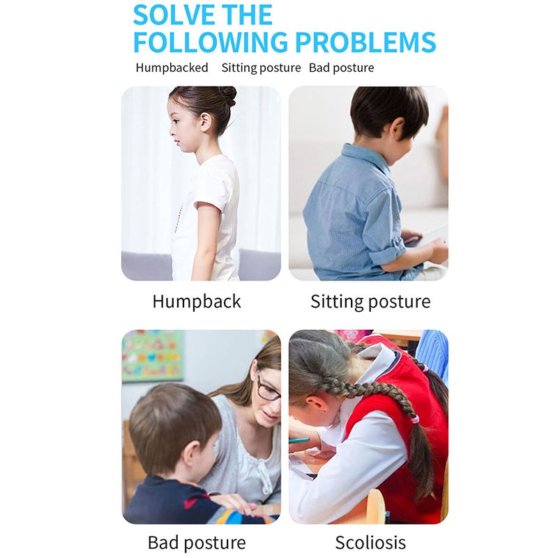 Đai đeo điều chỉnh tư thế JUNLAIKANG hỗ trợ lưng và vai dành cho trẻ em