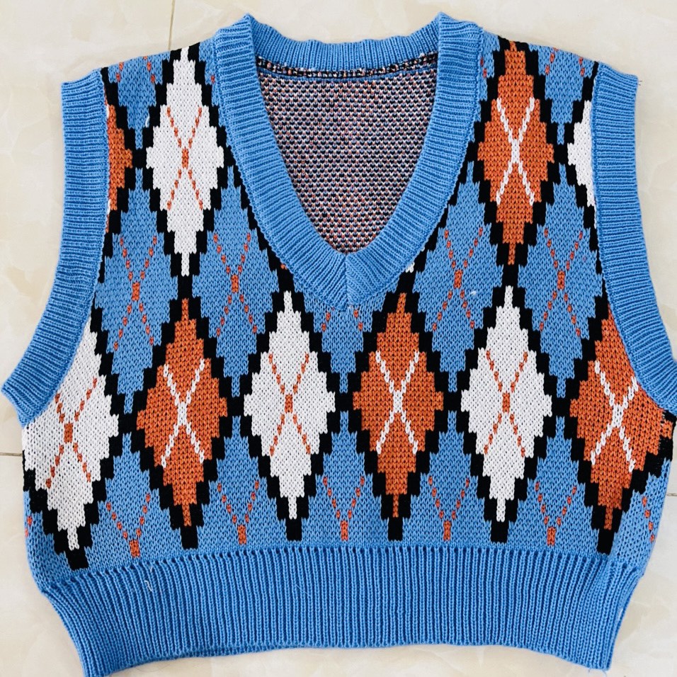 Áo len gile croptop Gile len trám nhiều màu Gile len mịn đẹp phong cách Hàn Quốc - Dolce Len05