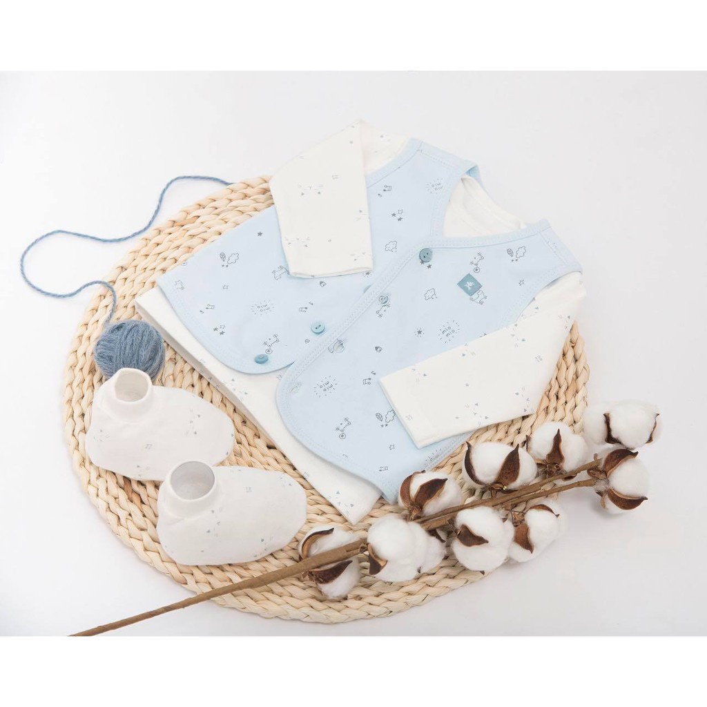 Áo Gile Mio 2 Lớp Cotton Mềm Mại Xinh Xắn, Áo ghi lê gile sơ sinh Thị Nắng Store