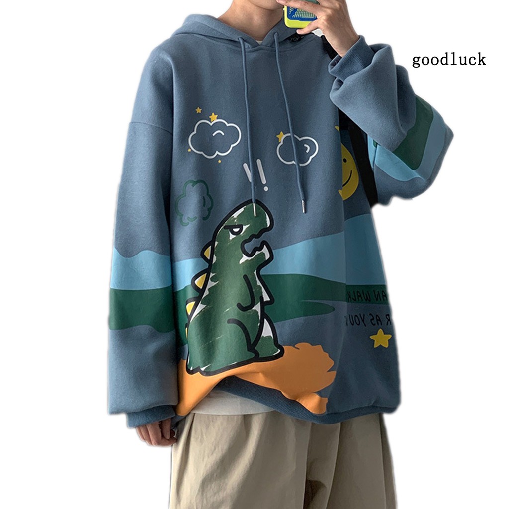 Áo Hoodies Tay Dài Hoạ Tiết Khủng Long Cho Nam Giới | BigBuy360 - bigbuy360.vn