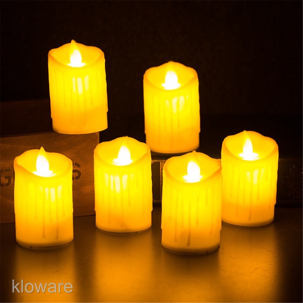Baoblaze Battery Operated LED Candles Swinging Flame Flameless Candle Light