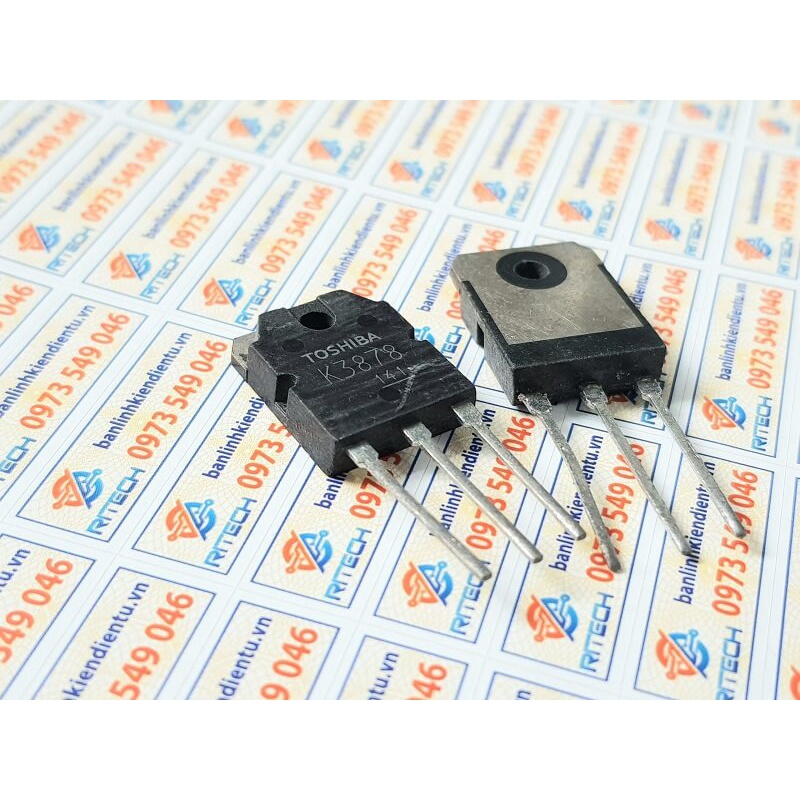 [Combo 3 con] K3878 2SK3878 3878 Mosfet Kênh-N 9A/900V TO-3P Tháo Máy