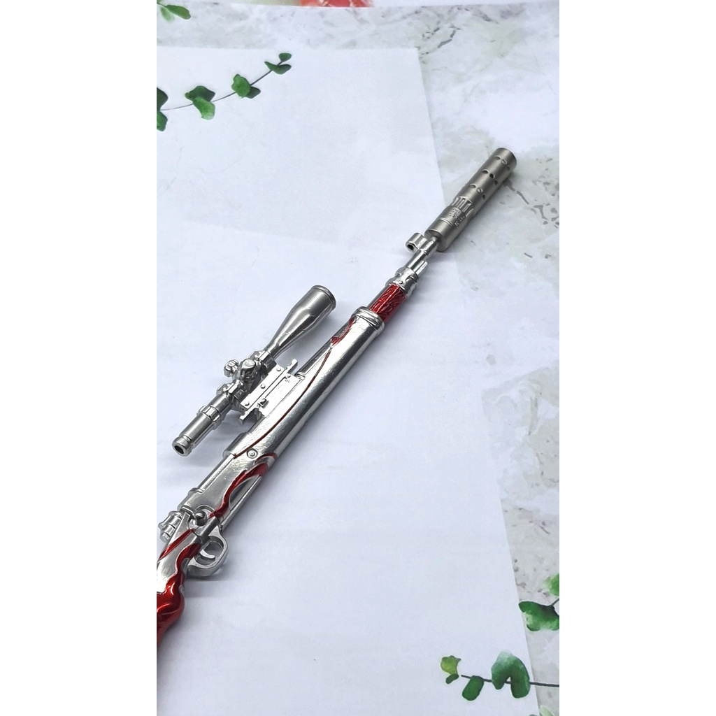 [ Tặng đế ][ 22cm ] Móc khóa treo cặp K98 Thủy Triều  -PUBG -  Baystore