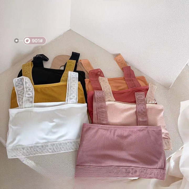 Áo Bra 2 Dây, Áo Ngực Mút Mỏng, Bra Nữ Cotton Co Dãn 4 Chiều ZANA BRA B901