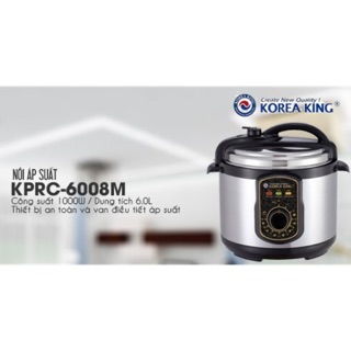 NỒI ÁP SUẤT KOREA KING KPRC-6008M CÔNG NGHỆ HÀN QUỐC