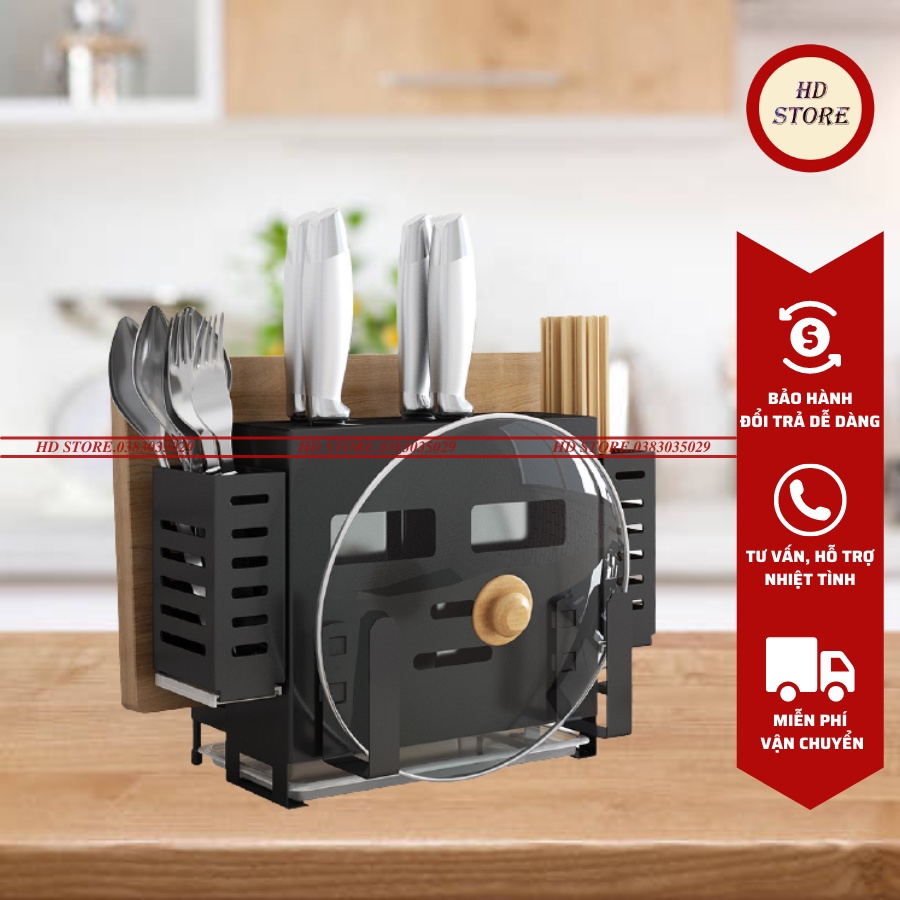 🆓 KỆ ĐỂ DAO THỚT - THÌA ĐŨA ĐA NĂNG