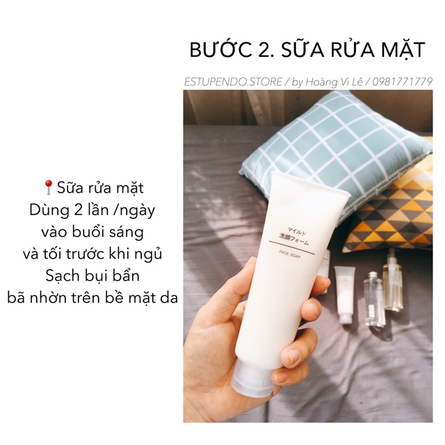 Sữa rửa mặt + Tẩy da chết Muji + Dầu tẩy trang Muji | BigBuy360 - bigbuy360.vn
