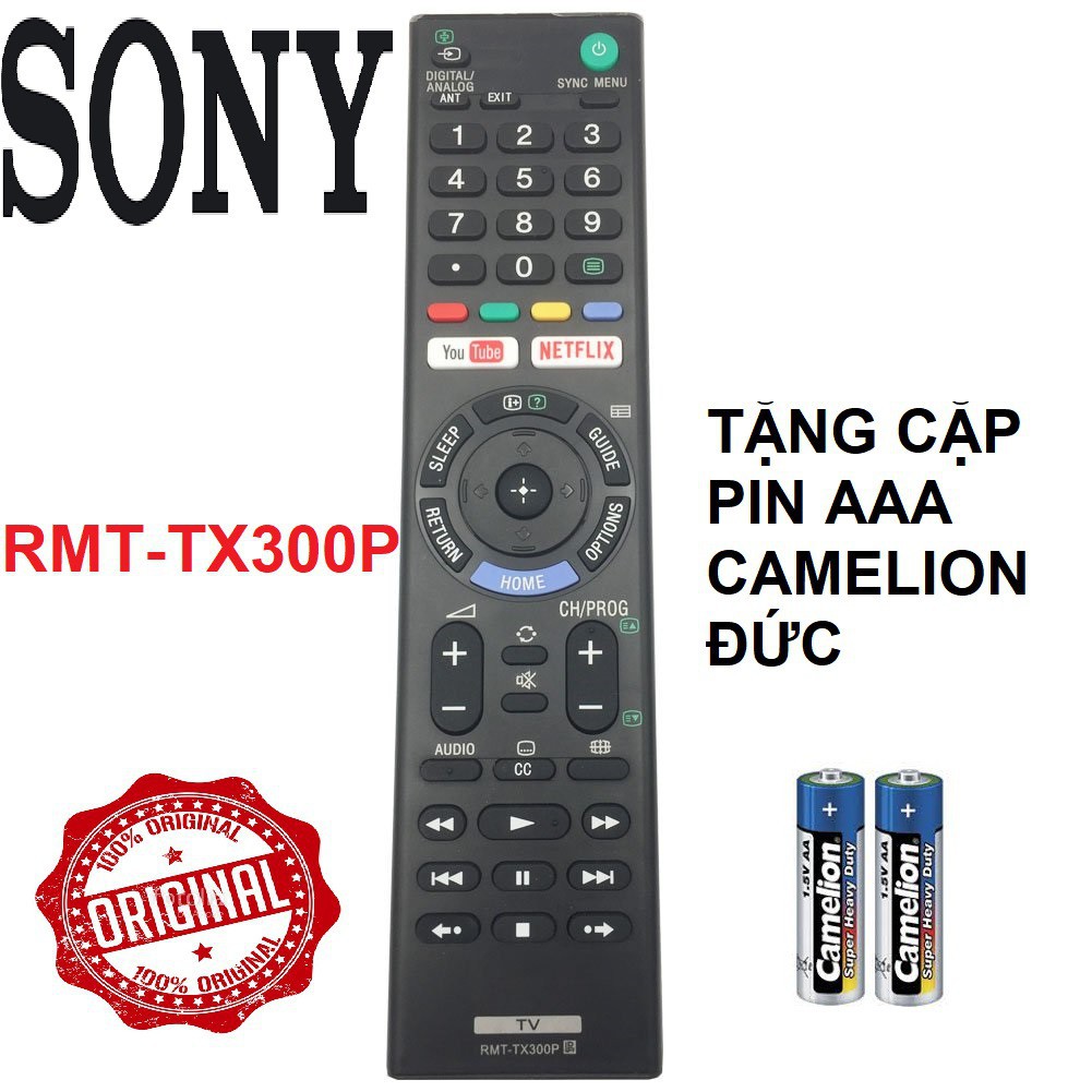 [FREESHIP 50K]_REMOTE ĐIỀU KHIỂN TIVI SONY SMART RMT-TX300P HÀNG HÃNG-TẶNG PIN