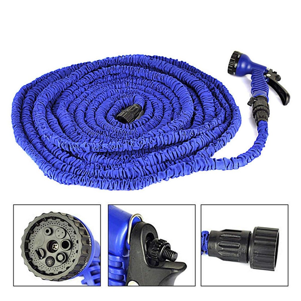 Vòi Xịt Giãn Nở Vệ Sinh Nhà Cửa Sân Vườn 15m - 30m Magic Hose