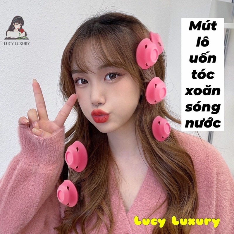 Mút Lô Cuốn Tóc Xoăn Sóng Nước Không Dùng Nhiệt Tiện Dụng