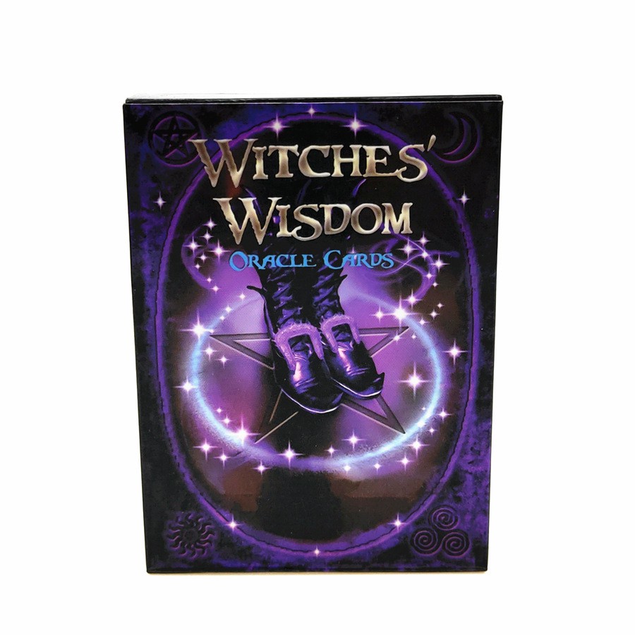 Combo Bài Wisdom Oracle của Witches M13 và Túi Nhung Đựng Tarot và Khăn Trải Bàn Tarot