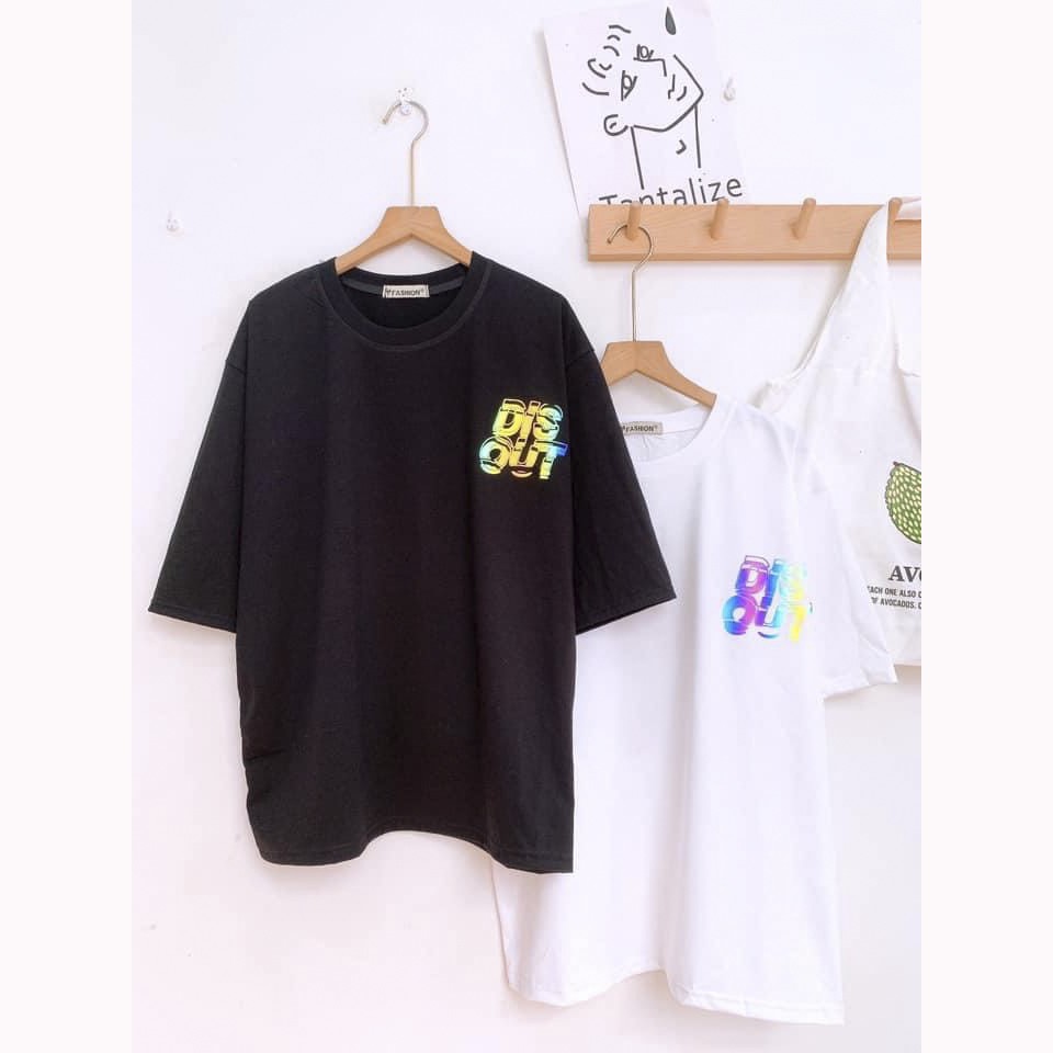 Áo Thun PHẢN QUANG 7 MÀU - Áo thun tay lỡ form rộng Unisex 38-65kg Nam Nữ - DISOUT  [VIDEO+ẢNH THẬT]