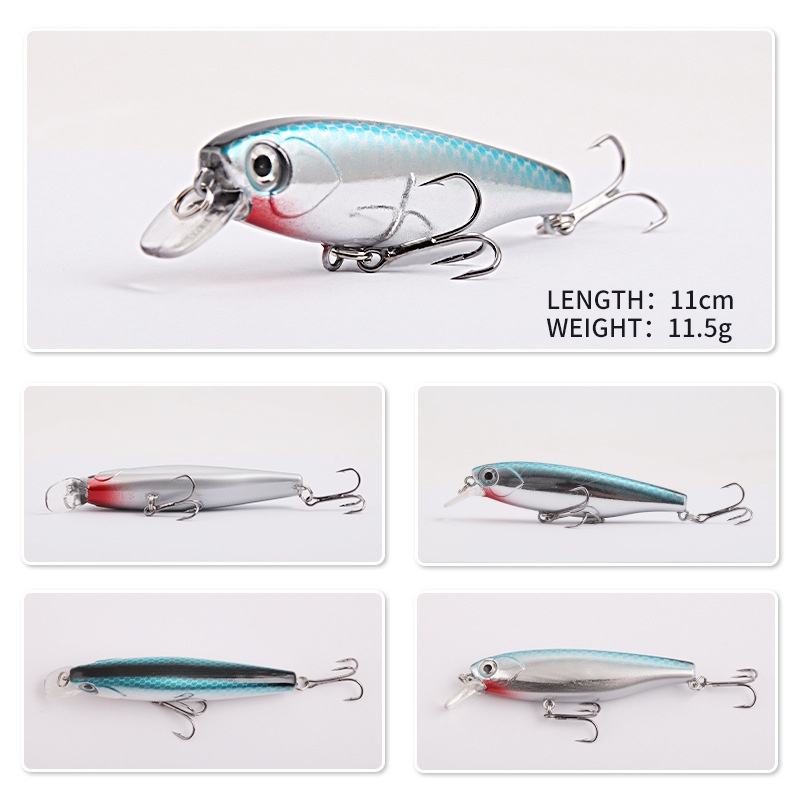 1 Mồi Giả Câu Cá 3D Bằng Nhựa Cứng 8.7cm 11.5g