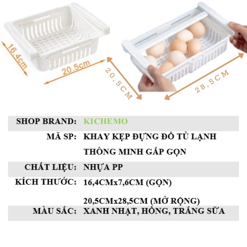 Khay đựng đồ tủ lạnh Khay tủ lạnh thông minh Kichemo – KTL