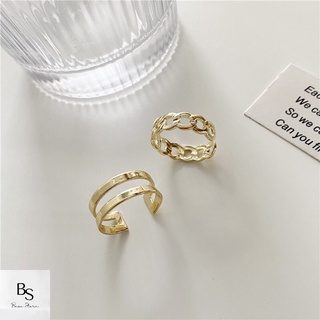 Beso Set 2 nhẫn cá tính 2 màu