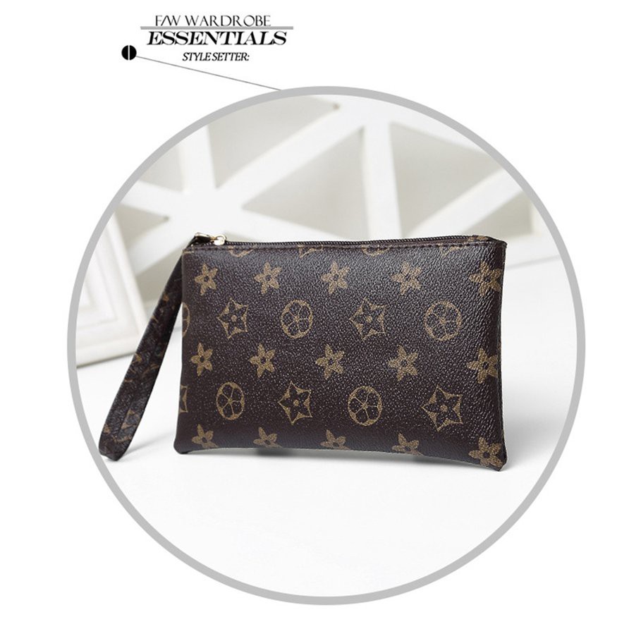 Ví cầm tay chất liệu da kích thước mini kiểu dáng sành điệu cho nữ