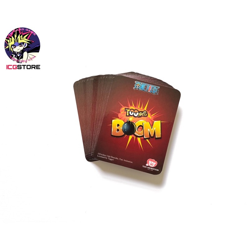 Bộ Thẻ bài Toonies One Piece Boom ĐẶC BIỆT dạng board game mèo nổ 63 lá