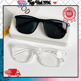 Kính gọng dẻo unisex - 📌 freeship 📌 kính trong suốt nam nữ thời trang chống bụi giả cận