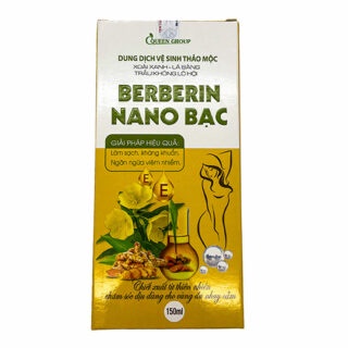 Dung dịch vệ sinh thảo mộc Berberin nano bạc làm sạch, kháng khuẩn, ngăn mùi – Chai 150ml