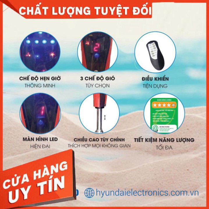 Quạt Cây Hyundai Chính Hãng HDE 6100 Có Điều Khiển Từ Xa, Bảo hành 12 tháng [FreeShip Xtra] | BigBuy360 - bigbuy360.vn