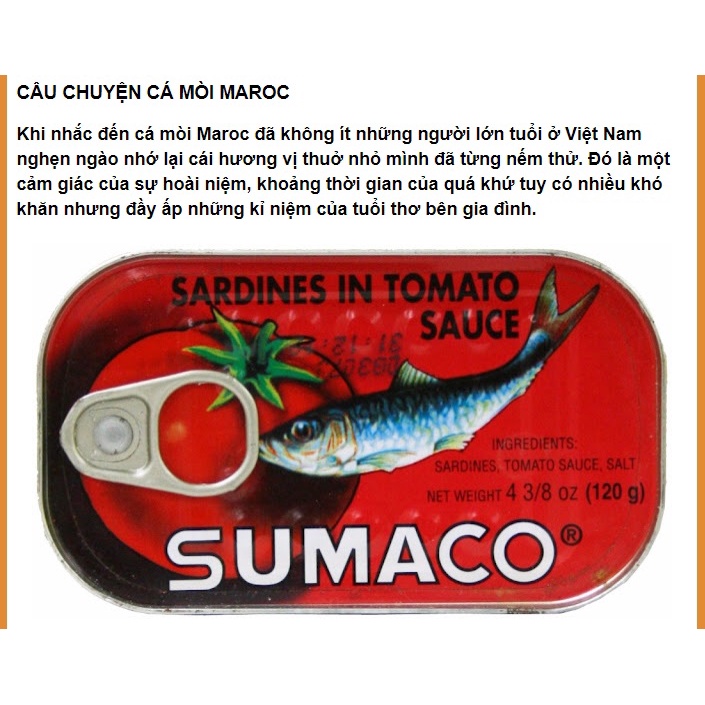 Cá mòi nhập khẩu SUMACO 125gr | BigBuy360 - bigbuy360.vn