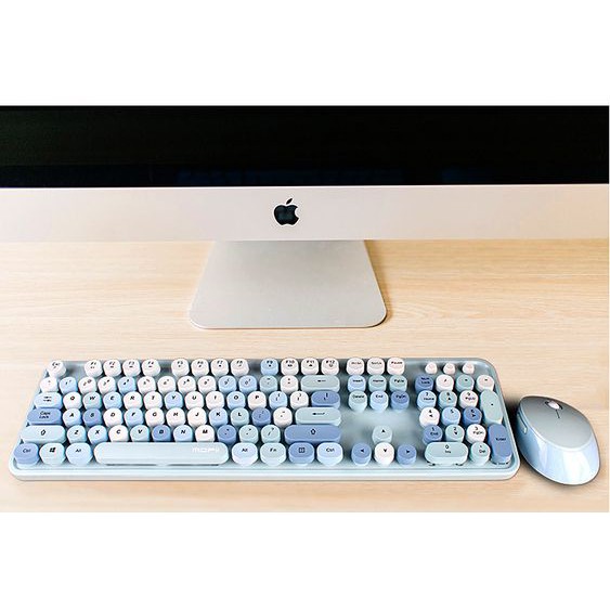 Combo Bàn phím và chuột không dây Moffi Bàn phím SWEET - hàng chuẩn xịn - hình thật