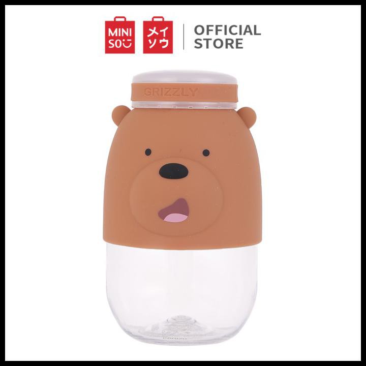 Miniso Bình Nước Nhựa 380ml Hình Gấu Trúc