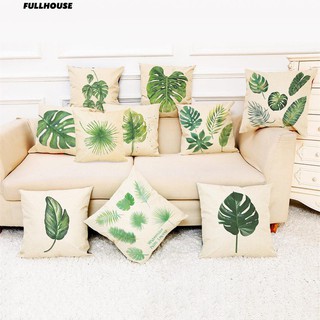 Vỏ Gối cho sofa họa tiết lá