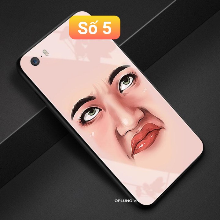 Ốp lưng iphone samsung oppo hình mặt người dị kính cường lực dành cho iphone 6 6s 7plus 8 x xs xr xsmax 11 promax k315