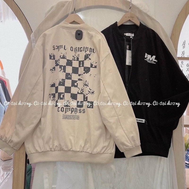 Áo khoác bomber [CÓ ẢNH THẬT] da lộn form rộng unisex phong cách hàn quốc thêu chữ Nhiều mẫu