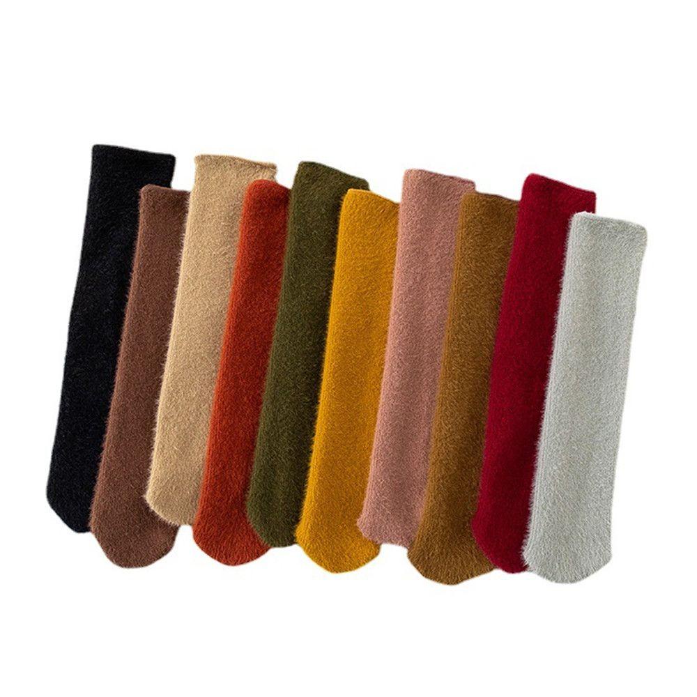 Vớ Nhung Dày Ấm Áp Không Đường May Thời Trang Mùa Đông