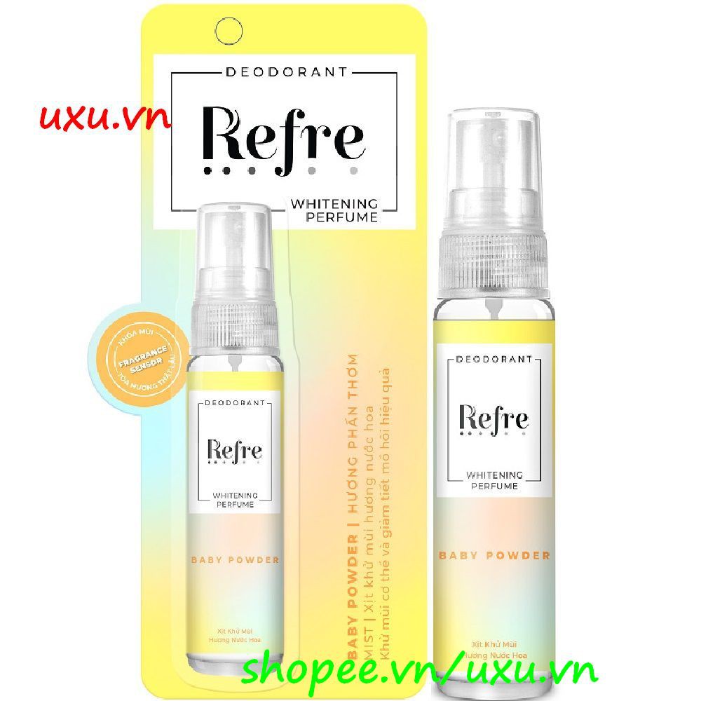 Xịt Khử Mùi Refre 30Ml Dưỡng Sáng Da Với Nhiều Hương Thơm Giúp Bạn Dễ Lựa Chọn Hơn, Với uxu.vn Tất Cả Là Chính Hãng.