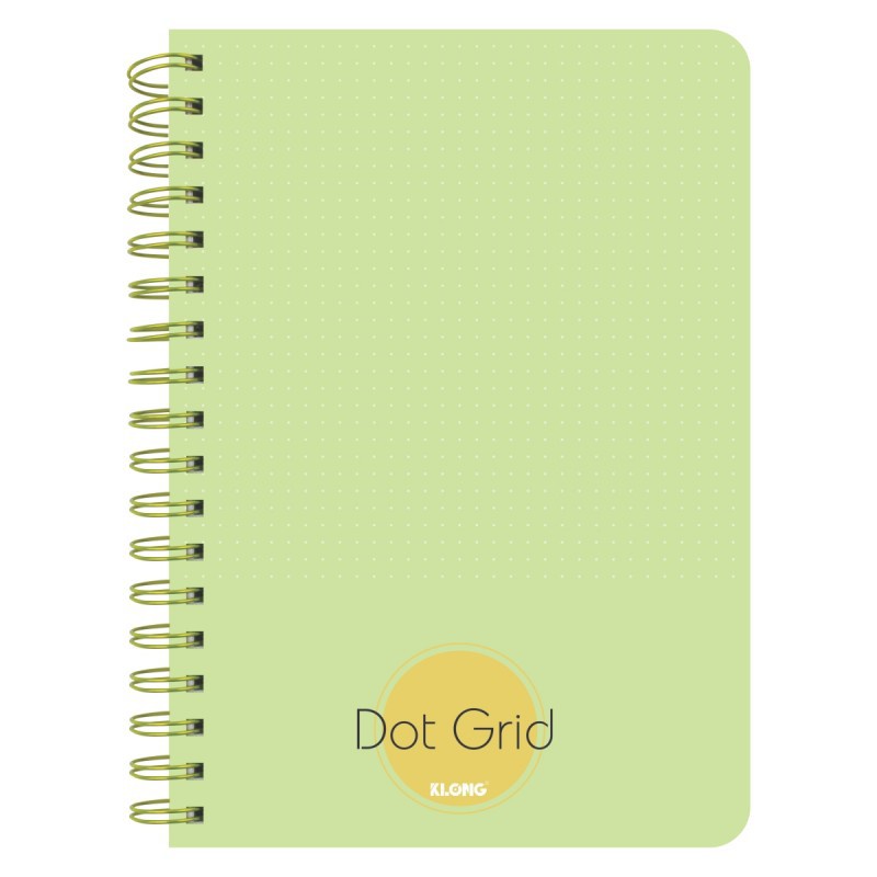 Sổ Klong B5 200 trang giấy chấm Dot Grid Bìa pastel lò xo kép, vở KLong MS 962