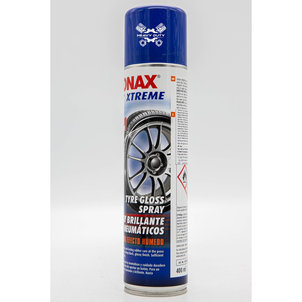 Chai Xịt Làm Bóng Và Bảo Dưỡng Vỏ Xe - Sonax Xtreme Tyre Gloss Spray 235300 400ml