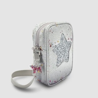 Túi đeo chéo thời trang Clever Hippo lấp lánh bạc Sparkle