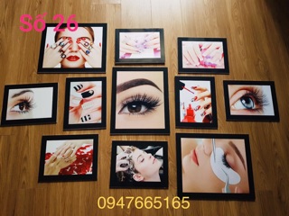 Bộ 11 tranh spa nail mi