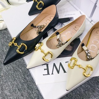 Giày bệt nữ mũi nhọn gucci GG GC