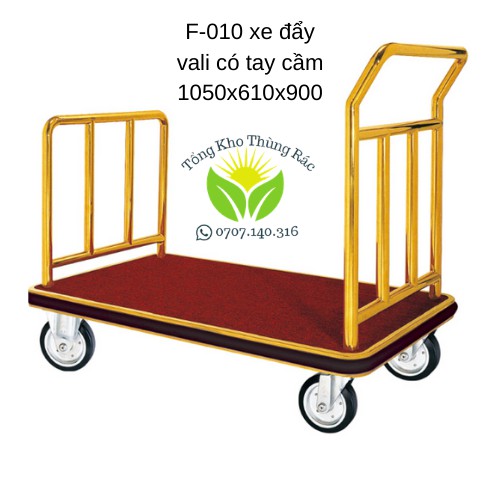 Xe Đẩy Hành Lý Chuyên Dụng, Xe Đẩy Vali Khách Sạn, F-010